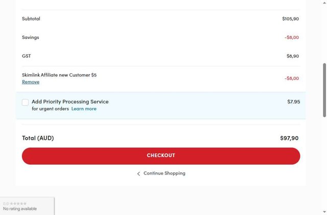Pet Chemist AU checkout page showing Pet Chemist AU promo code box | Screenshot taken by SimplyCodes community member on Jul 19, 2025