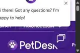 PetDesk coupon verification screenshot