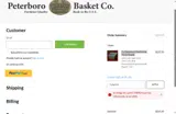 Peterboro Basket Company coupon verification screenshot