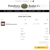 Peterboro Basket Company coupon verification screenshot