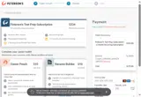 Peterson's College coupon verification screenshot