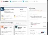 Peterson's College coupon verification screenshot