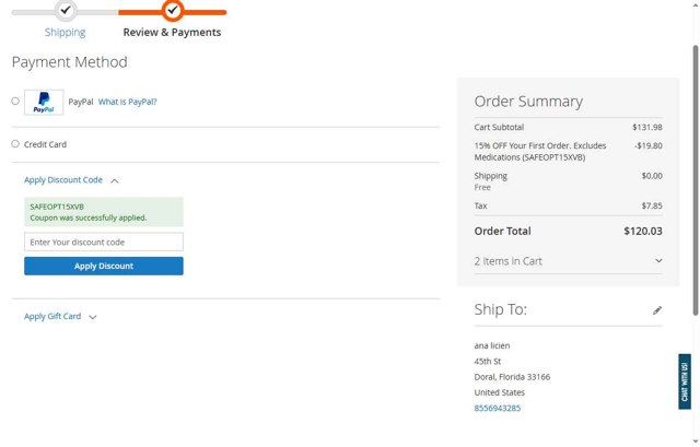 PetFlow checkout page showing PetFlow promo code box | Screenshot taken by SimplyCodes community member on Jul 23, 2025
