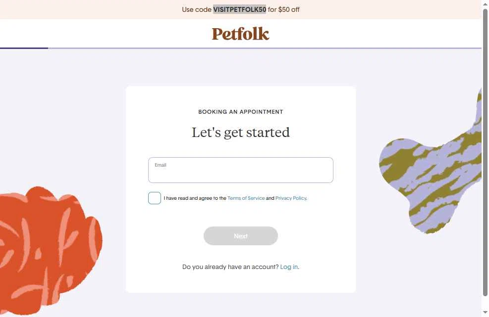 Petfolk checkout page showing Petfolk promo code box | Screenshot taken by SimplyCodes community member on Jan 8, 2026