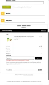 CLEANUP10 coupon verification screenshot