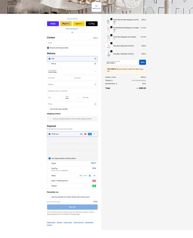 Petite Maison Kids checkout page showing Petite Maison Kids promo code box | Screenshot taken by SimplyCodes community member on Sep 20, 2025