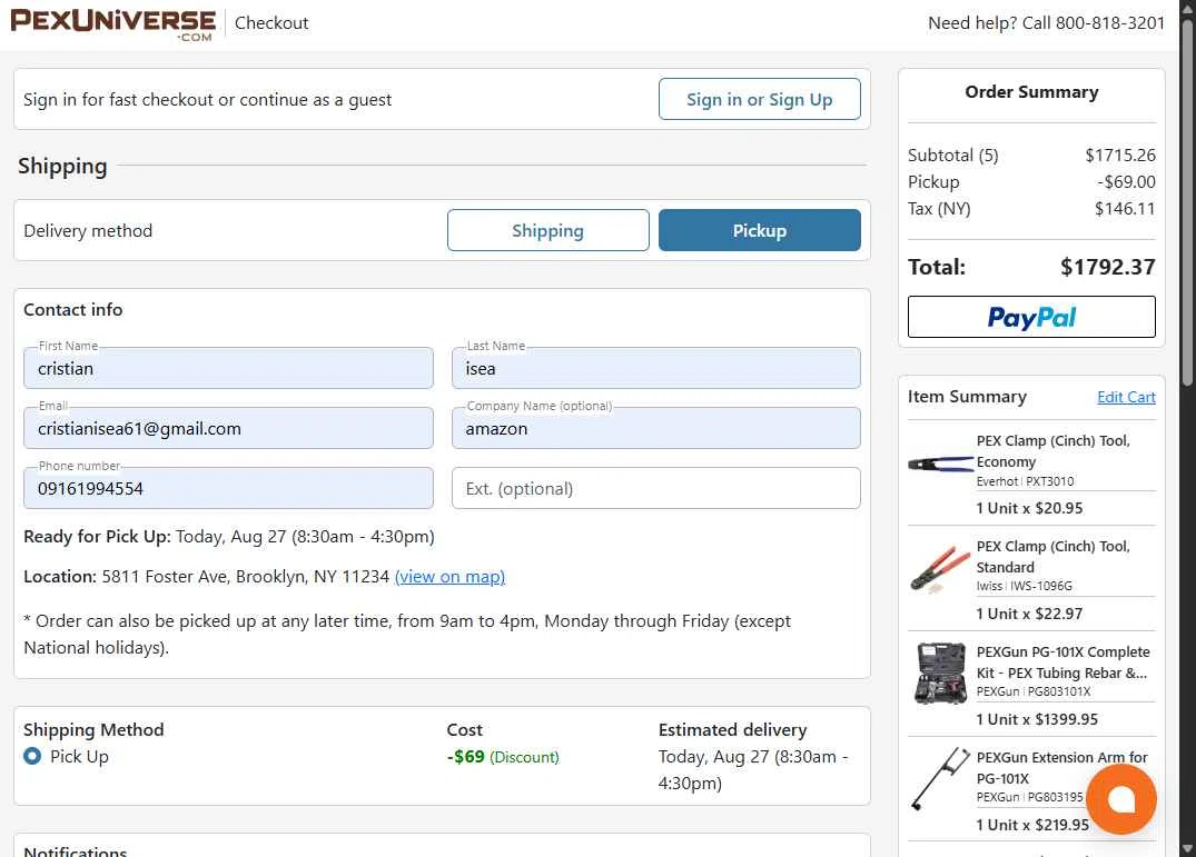 PexUniverse checkout page showing PexUniverse coupon code box | Screenshot taken by SimplyCodes community member on Aug 27, 2025