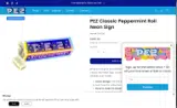 Pez Candy coupon verification screenshot
