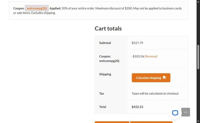 PGprint checkout page showing PGprint coupon code box | Screenshot taken by SimplyCodes community member on Aug 18, 2025