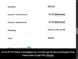 valuebuyshop coupon verification screenshot