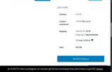 welcome25 coupon verification screenshot