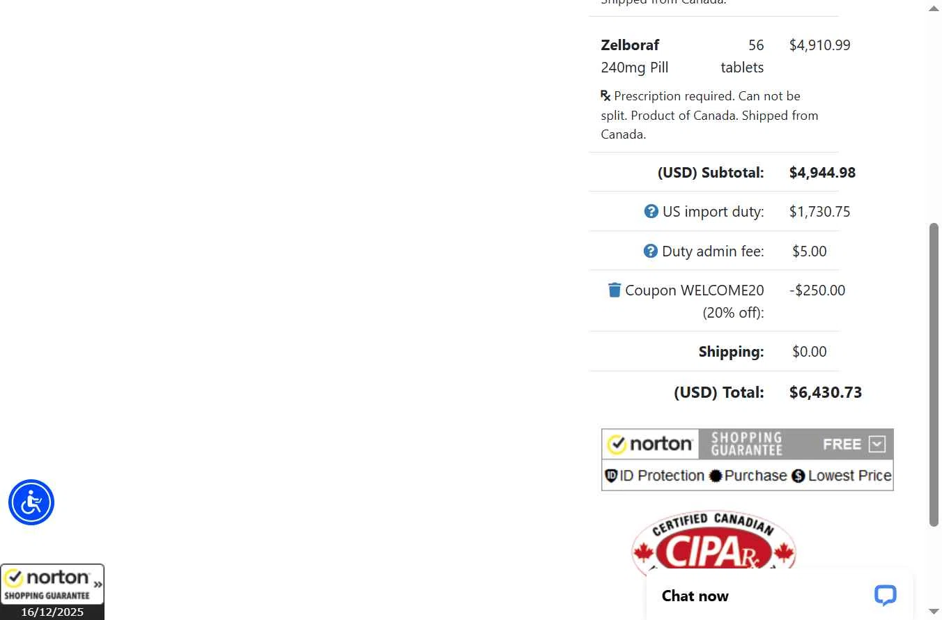 PharmStore checkout page showing PharmStore coupon code box | Screenshot taken by SimplyCodes community member on Dec 16, 2025