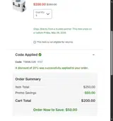 TSEMLS26 coupon verification screenshot