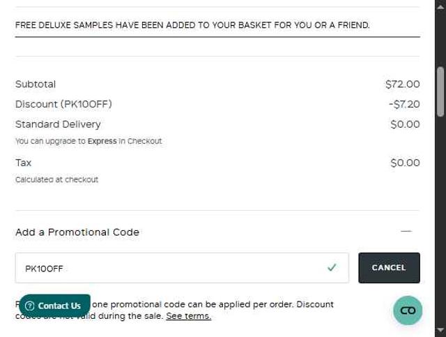 Philip Kingsley checkout page showing Philip Kingsley promo code box | Screenshot taken by SimplyCodes community member on Aug 24, 2025