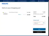 15offphilips coupon verification screenshot