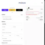 Phocus coupon verification screenshot