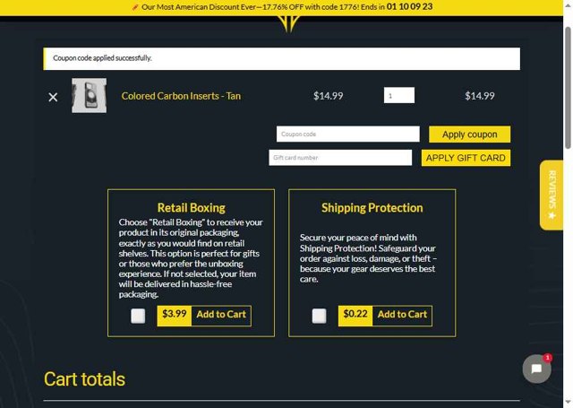 Phone Skope checkout page showing Phone Skope coupon code box | Screenshot taken by SimplyCodes community member on Jul 5, 2025