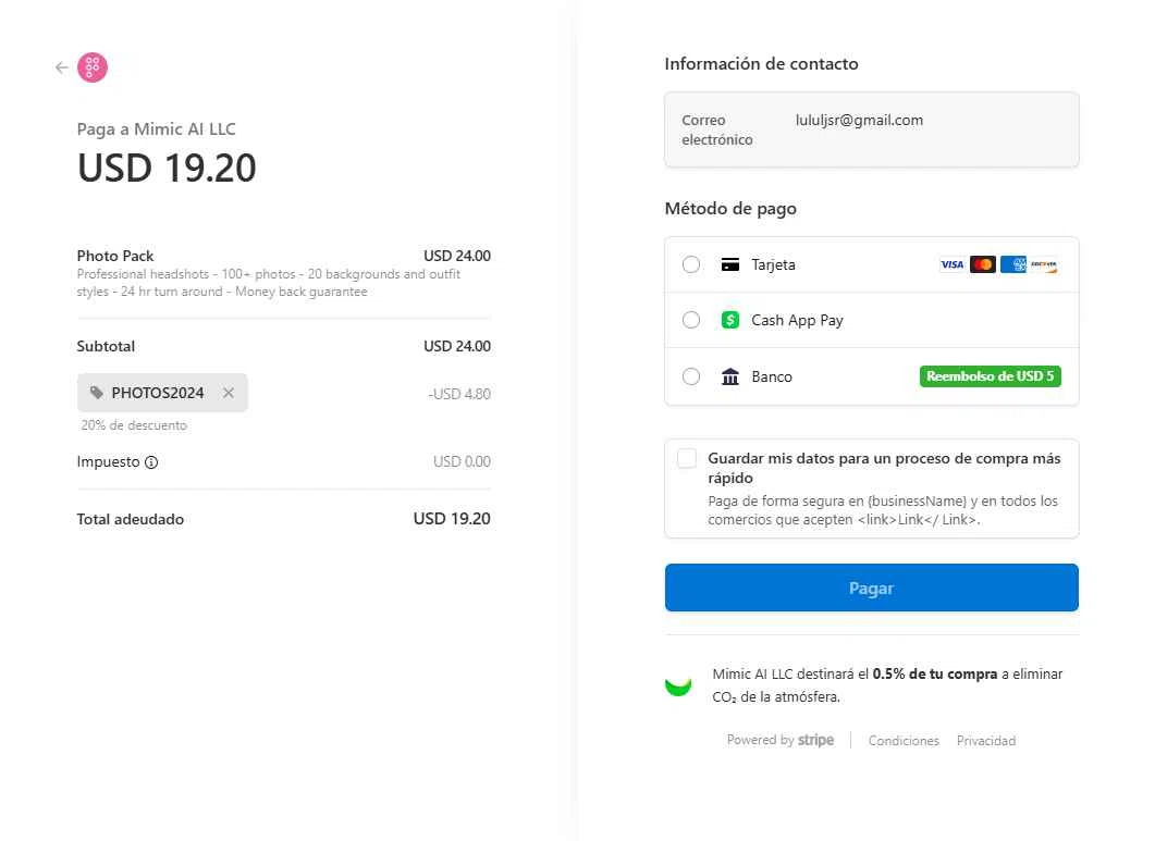 PhotoPacks.AI checkout page showing PhotoPacks.AI promo code box | Screenshot taken by SimplyCodes community member on Sep 14, 2025