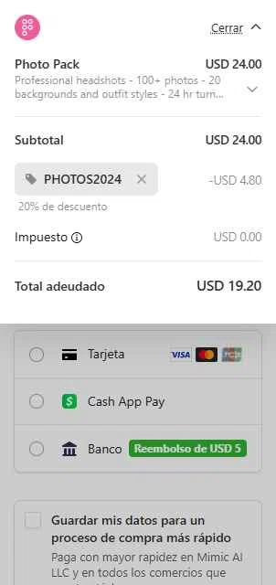 PhotoPacks.AI checkout page showing PhotoPacks.AI promo code box | Screenshot taken by SimplyCodes community member on Jul 17, 2025
