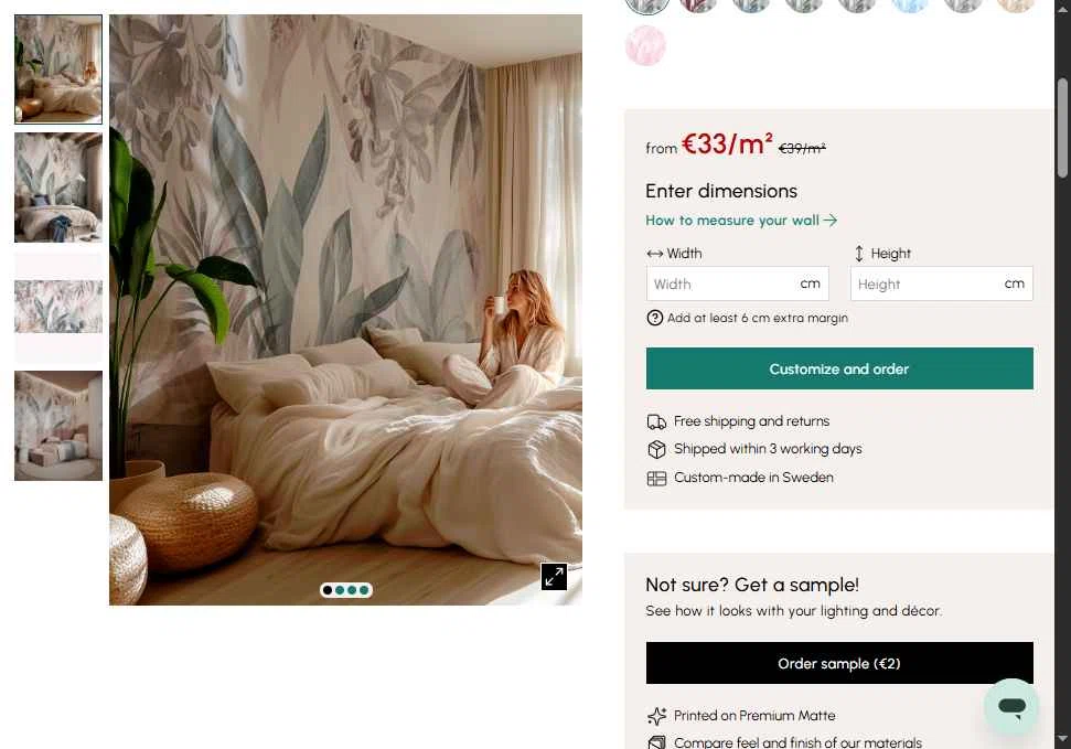 Photowall checkout page showing Photowall discount code box | Screenshot taken by SimplyCodes community member on Jan 31, 2026