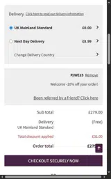 PJWE25 coupon verification screenshot