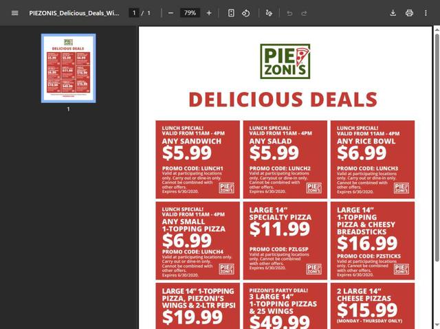 PieZoni's checkout page showing PieZoni's coupon code box | Screenshot taken by SimplyCodes community member on Aug 25, 2025