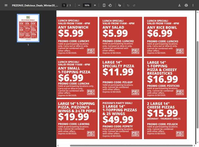 PieZoni's checkout page showing PieZoni's coupon code box | Screenshot taken by SimplyCodes community member on Aug 25, 2025