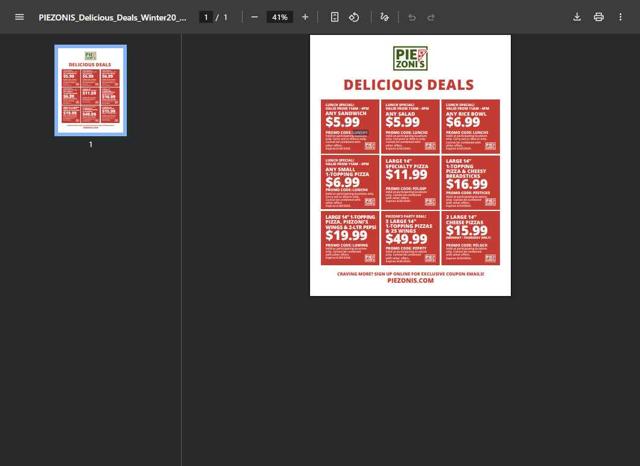 PieZoni's checkout page showing PieZoni's coupon code box | Screenshot taken by SimplyCodes community member on Sep 1, 2025