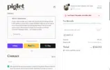 Piglet in Bed US coupon verification screenshot