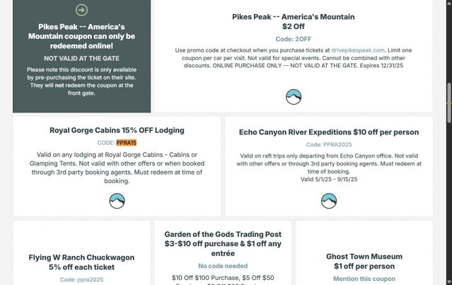 Pikes Peak checkout page showing Pikes Peak discount code box | Screenshot taken by SimplyCodes community member on Aug 22, 2025