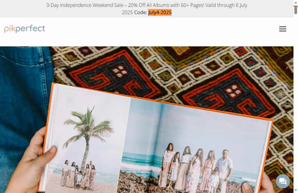 PikPerfect checkout page showing PikPerfect promo code box | Screenshot taken by SimplyCodes community member on Jul 4, 2025