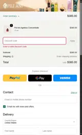 MLxPA10 coupon verification screenshot