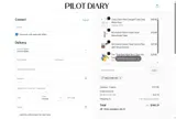 Pilot Diary coupon verification screenshot