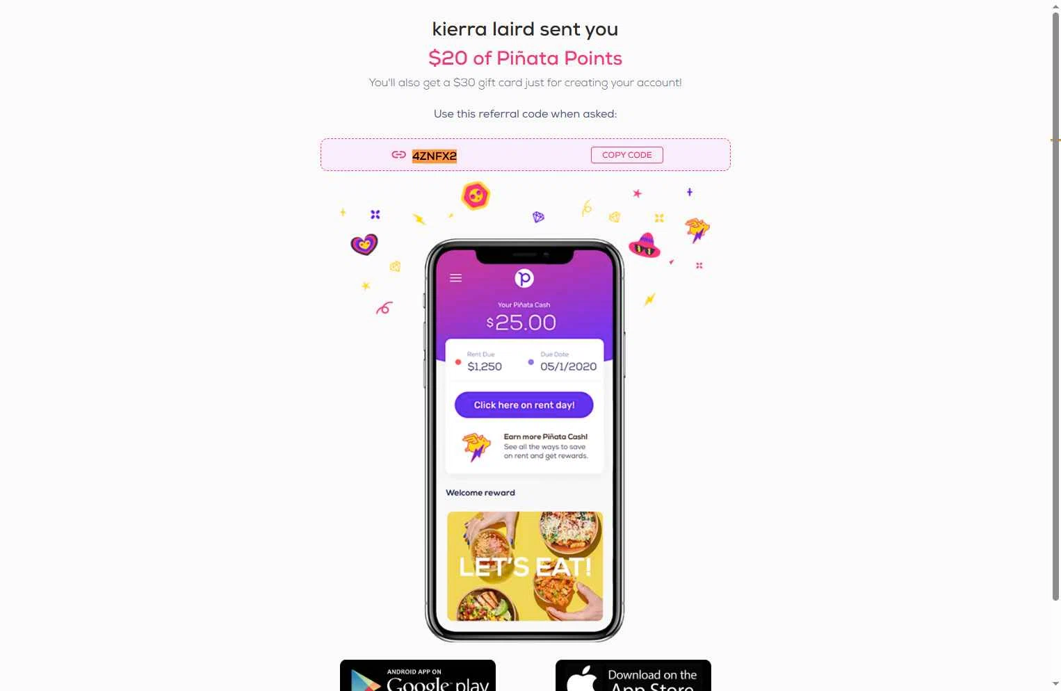 Piñata checkout page showing Piñata promo code box | Screenshot taken by SimplyCodes community member on Dec 16, 2025