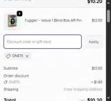 One15 coupon verification screenshot
