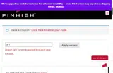 GIFT coupon verification screenshot