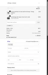 Pink Cove coupon verification screenshot