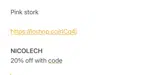 NICOLECH coupon verification screenshot