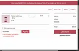 SHOPPINK coupon verification screenshot