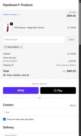 Pipedream coupon verification screenshot