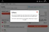 Pitfire Pizza coupon verification screenshot