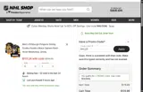Pittsburgh Penguins Shop coupon verification screenshot