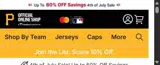 Pittsburgh Pirates coupon verification screenshot