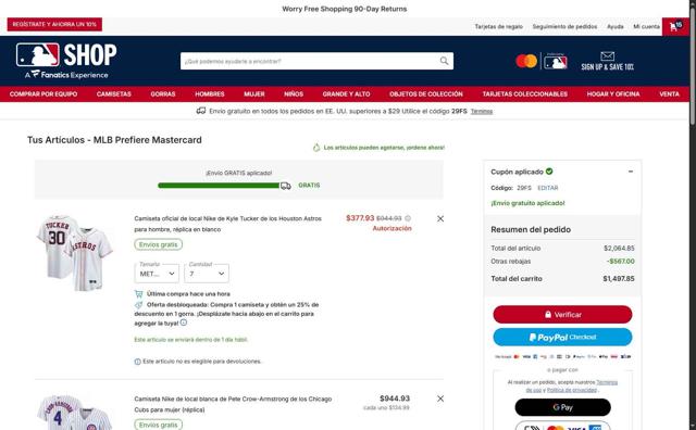 Pittsburgh Pirates checkout page showing Pittsburgh Pirates promo code box | Screenshot taken by SimplyCodes community member on Sep 5, 2025