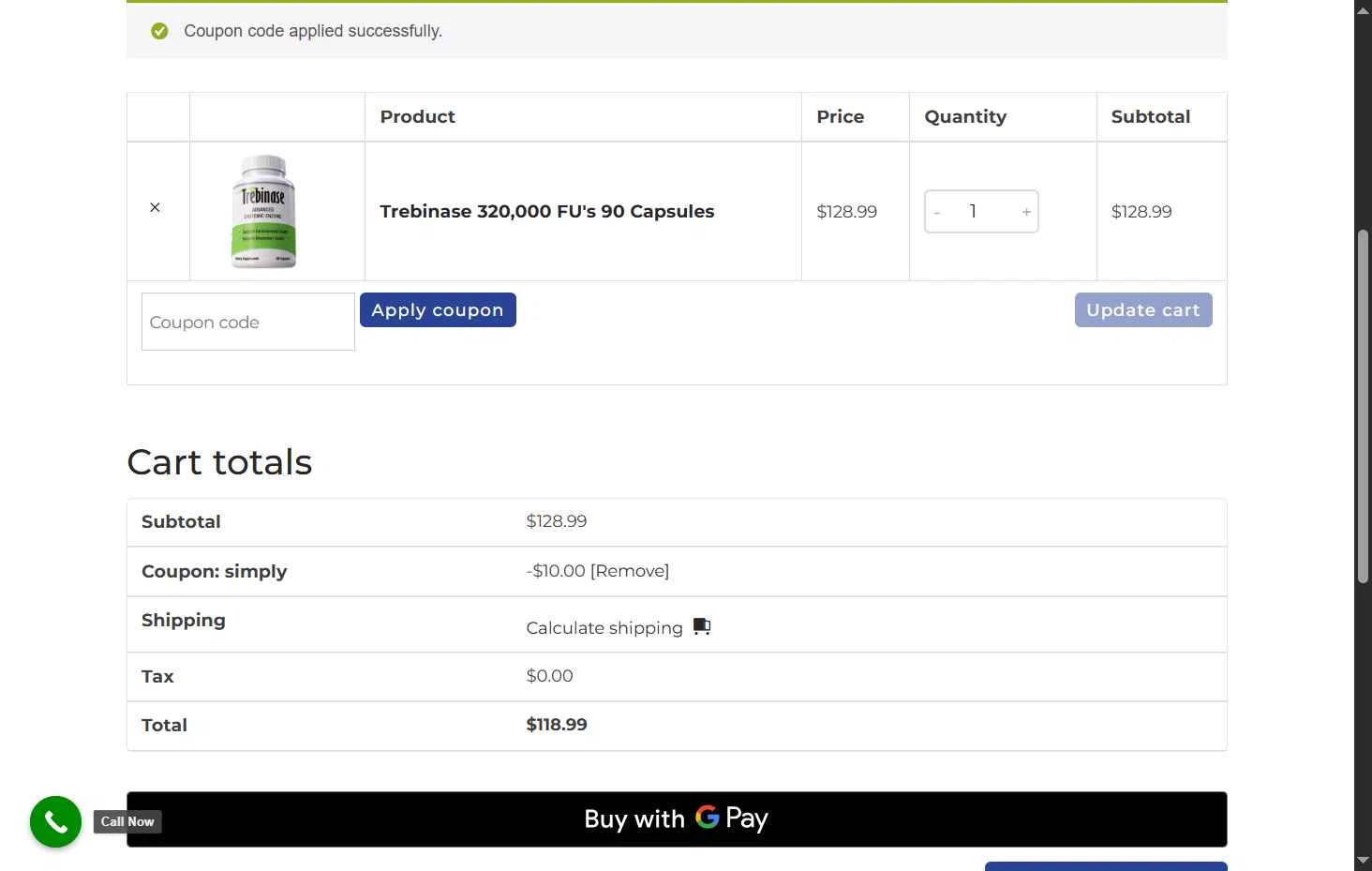 Pivotal Health Products checkout page showing Pivotal Health Products promo code box | Screenshot taken by SimplyCodes community member on Sep 26, 2025