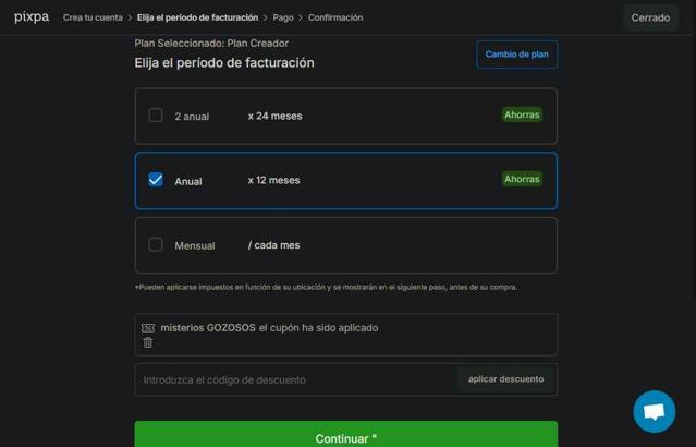 Pixpa checkout page showing Pixpa discount code box | Screenshot taken by SimplyCodes community member on Aug 26, 2025