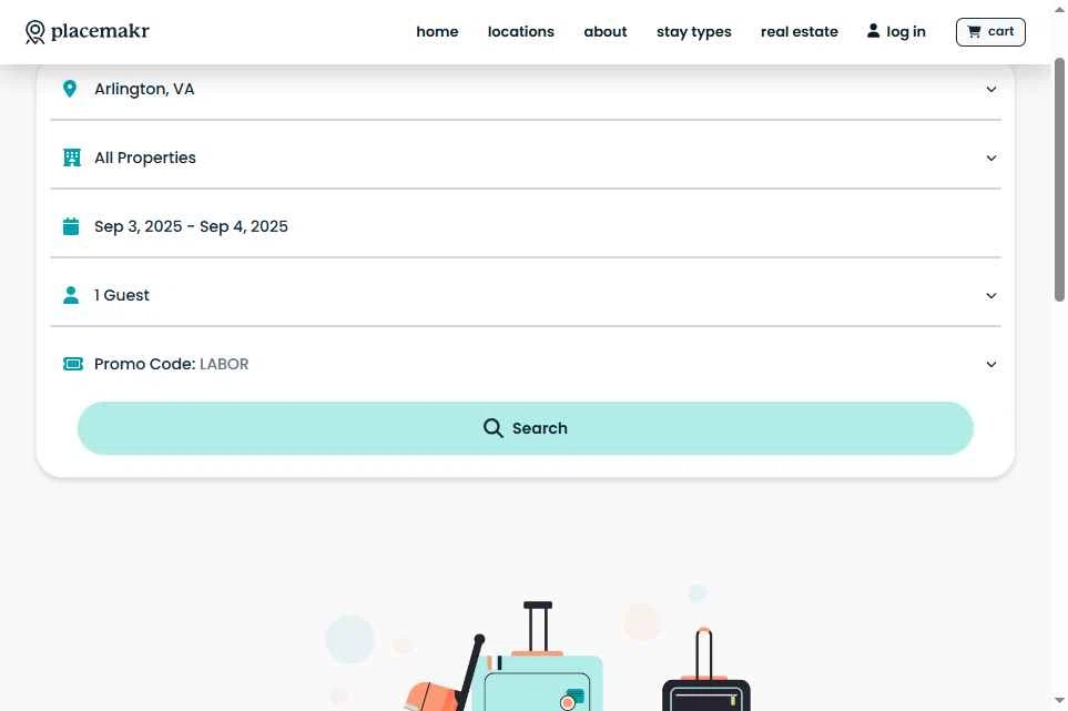 Placemakr checkout page showing Placemakr promo code box | Screenshot taken by SimplyCodes community member on Jan 25, 2026