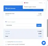 PlainProxies coupon verification screenshot