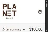 PLANET by Lauren G coupon verification screenshot