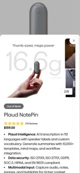 Plaud AI coupon verification screenshot